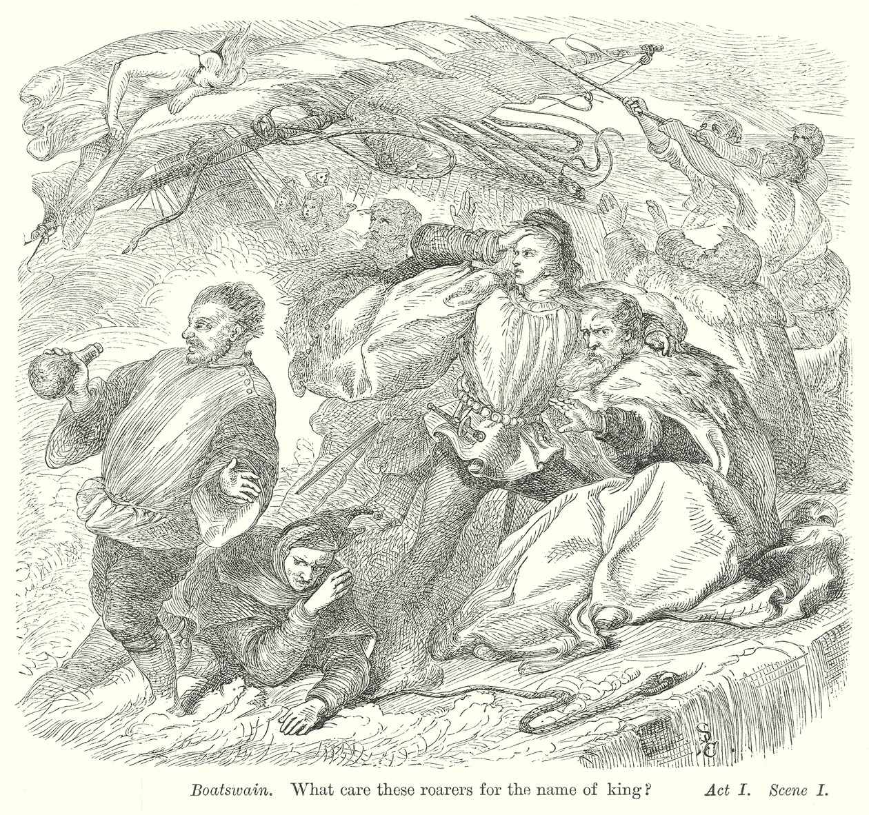 La Tempête (gravure) - Henry Courtney (after) Selous