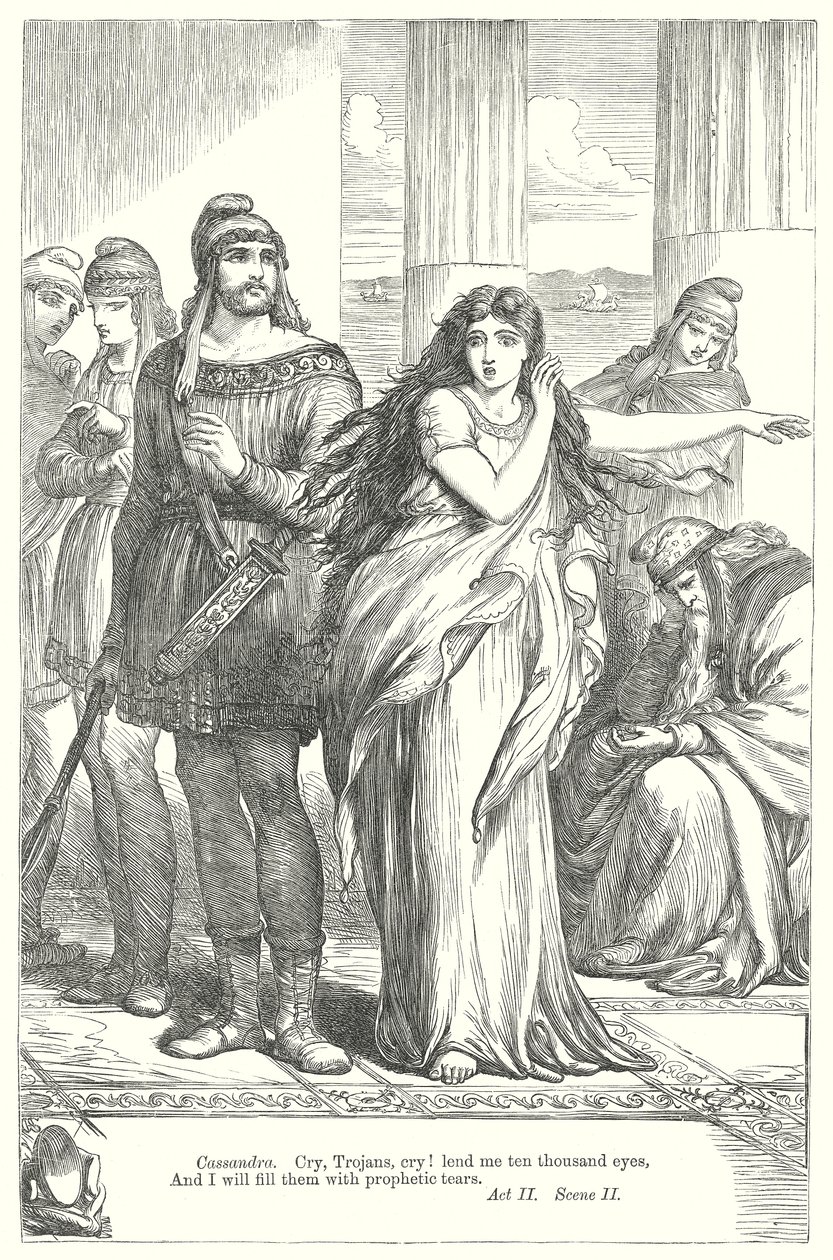 Troïlus et Cressida (gravure) - Henry Courtney (after) Selous