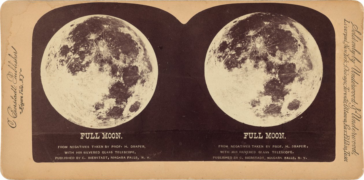 "Pleine lune", 1860 (photo) - Henry Draper