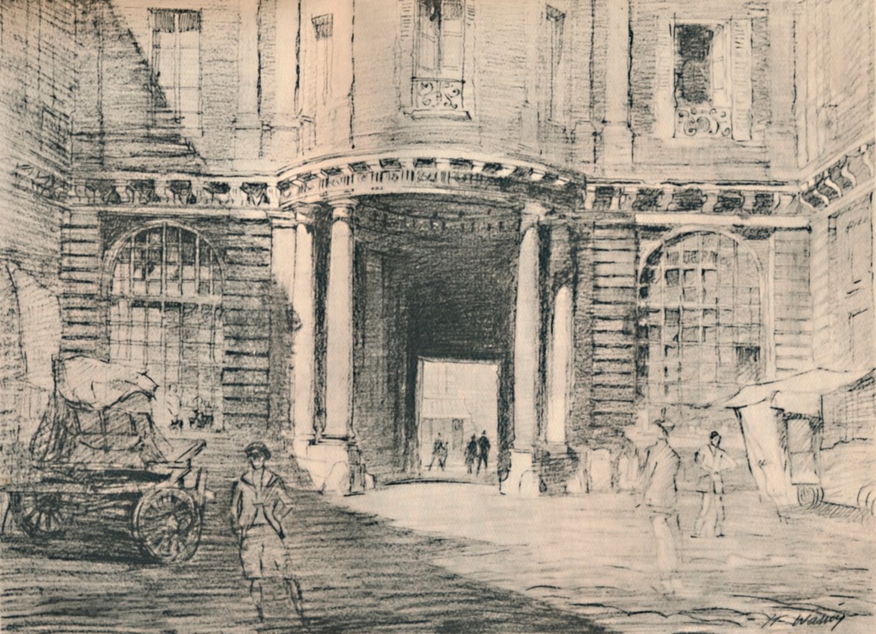 Double-ligné avec des palais abandonnés, vers 1927 - Henry Franks Waring