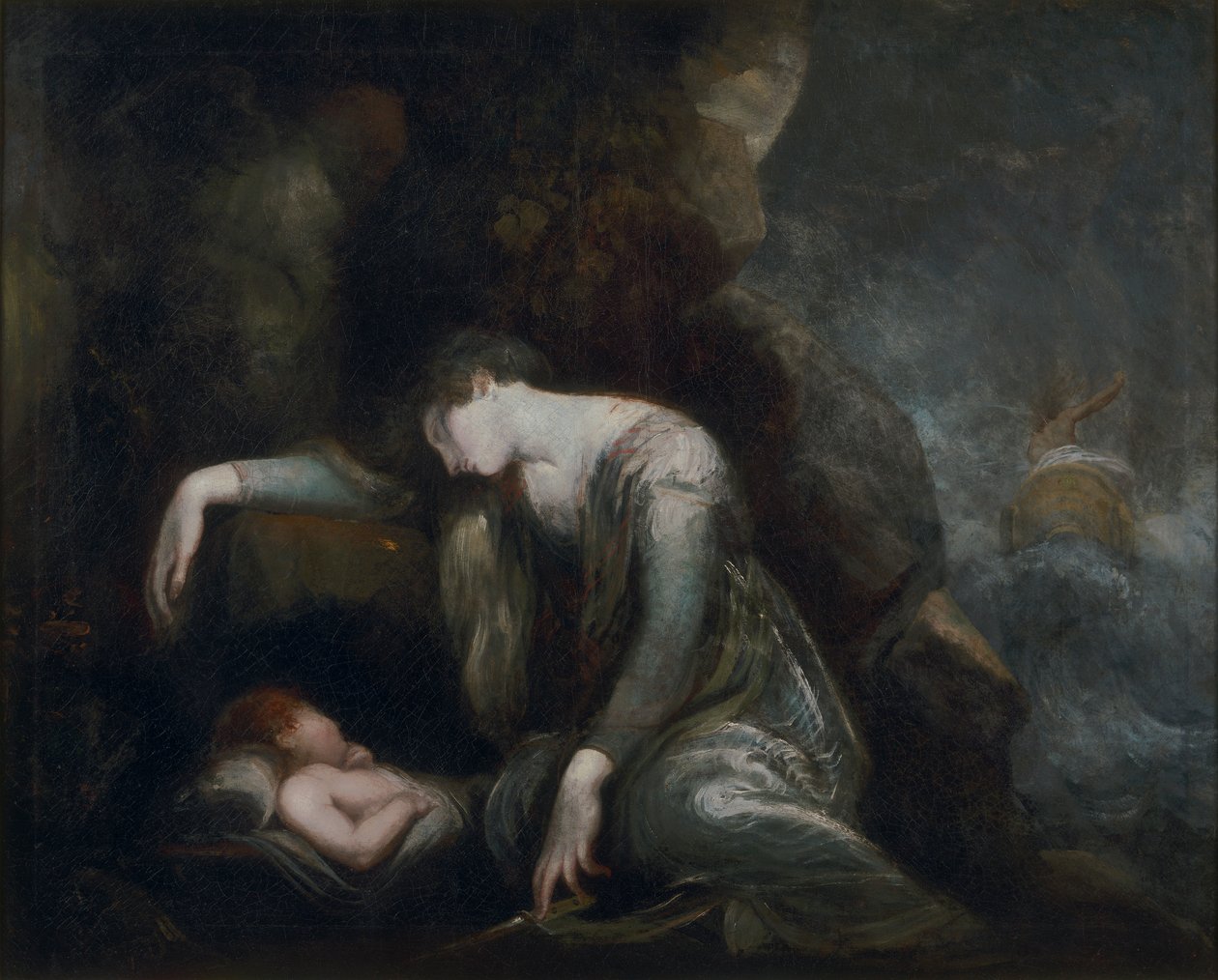 Danaé et Persée sur Sériphos(?) - Johann Heinrich Füssli