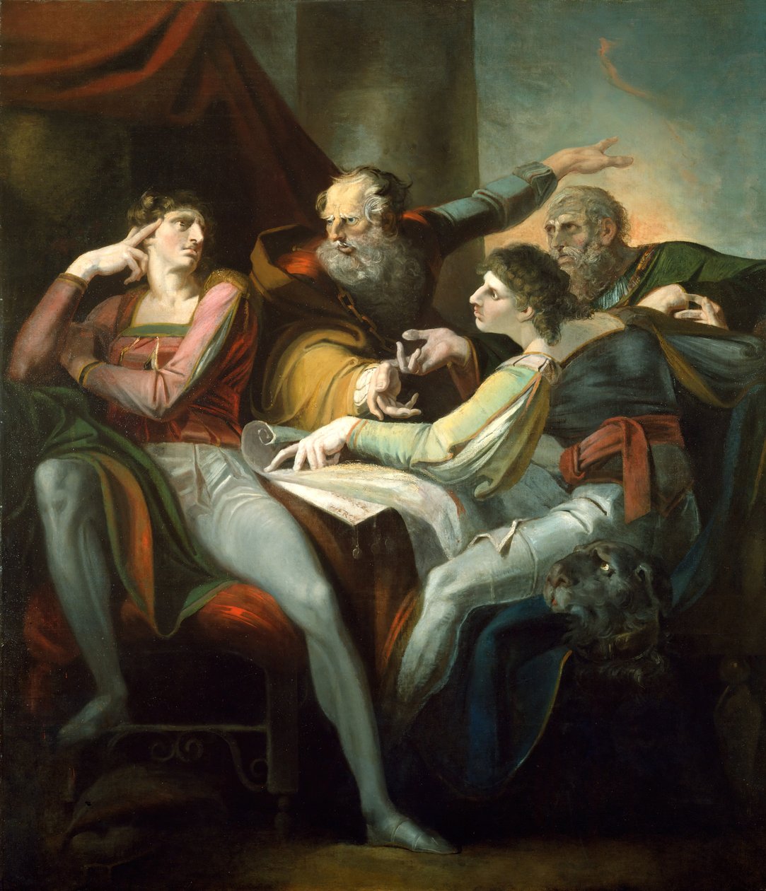 Dispute entre Hotspur, Glendower, Mortimer et Worcester - Johann Heinrich Füssli