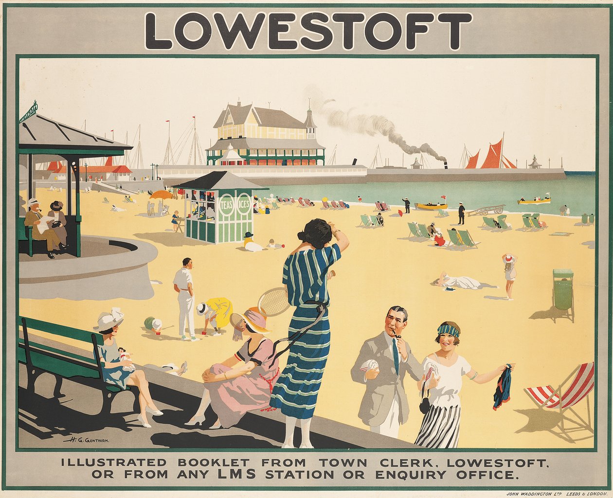 Affiche publicitaire pour Lowestoft - Henry George Gawthorn