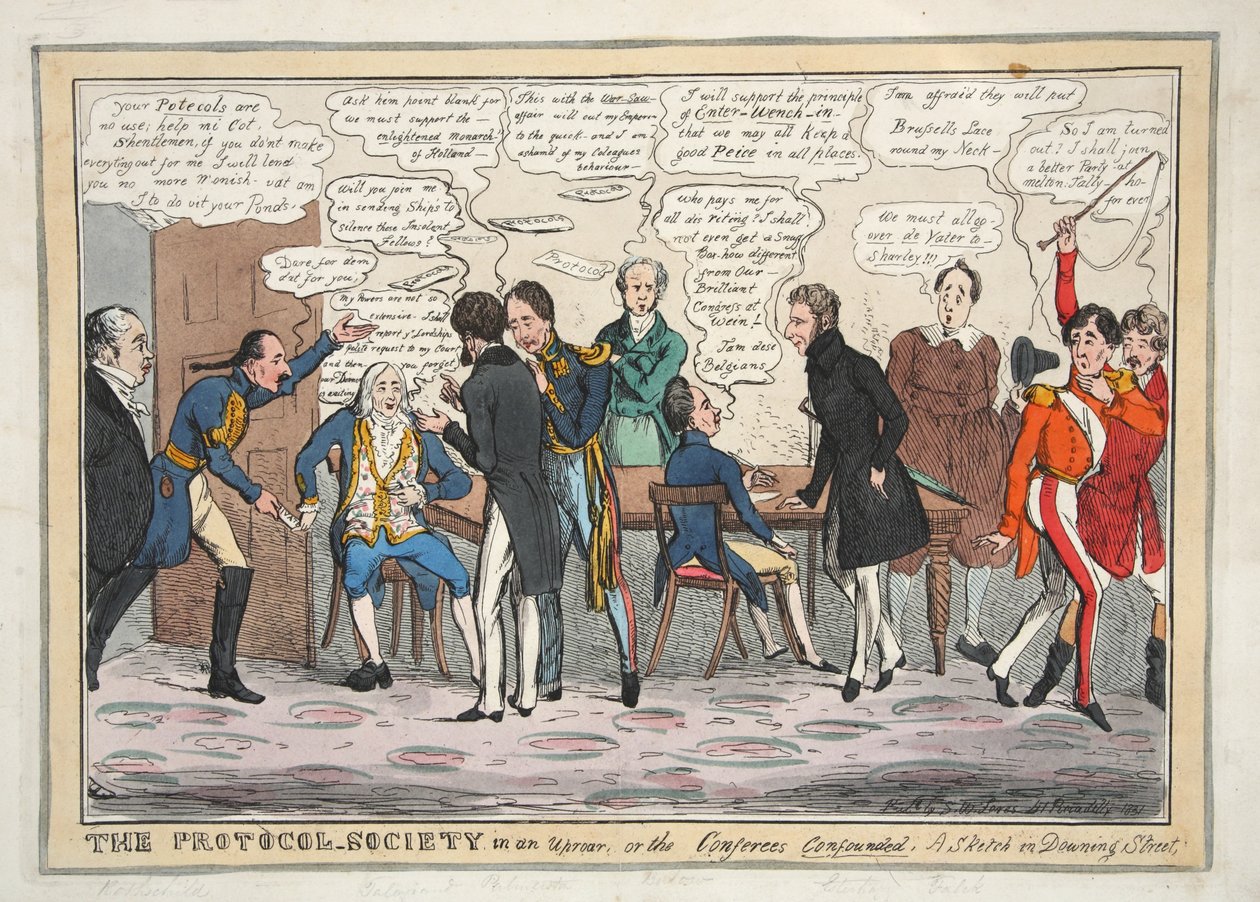 La société du protocole en émoi, ou les conférenciers confondus. Une esquisse à Downing Street, 1831 - Henry Heath