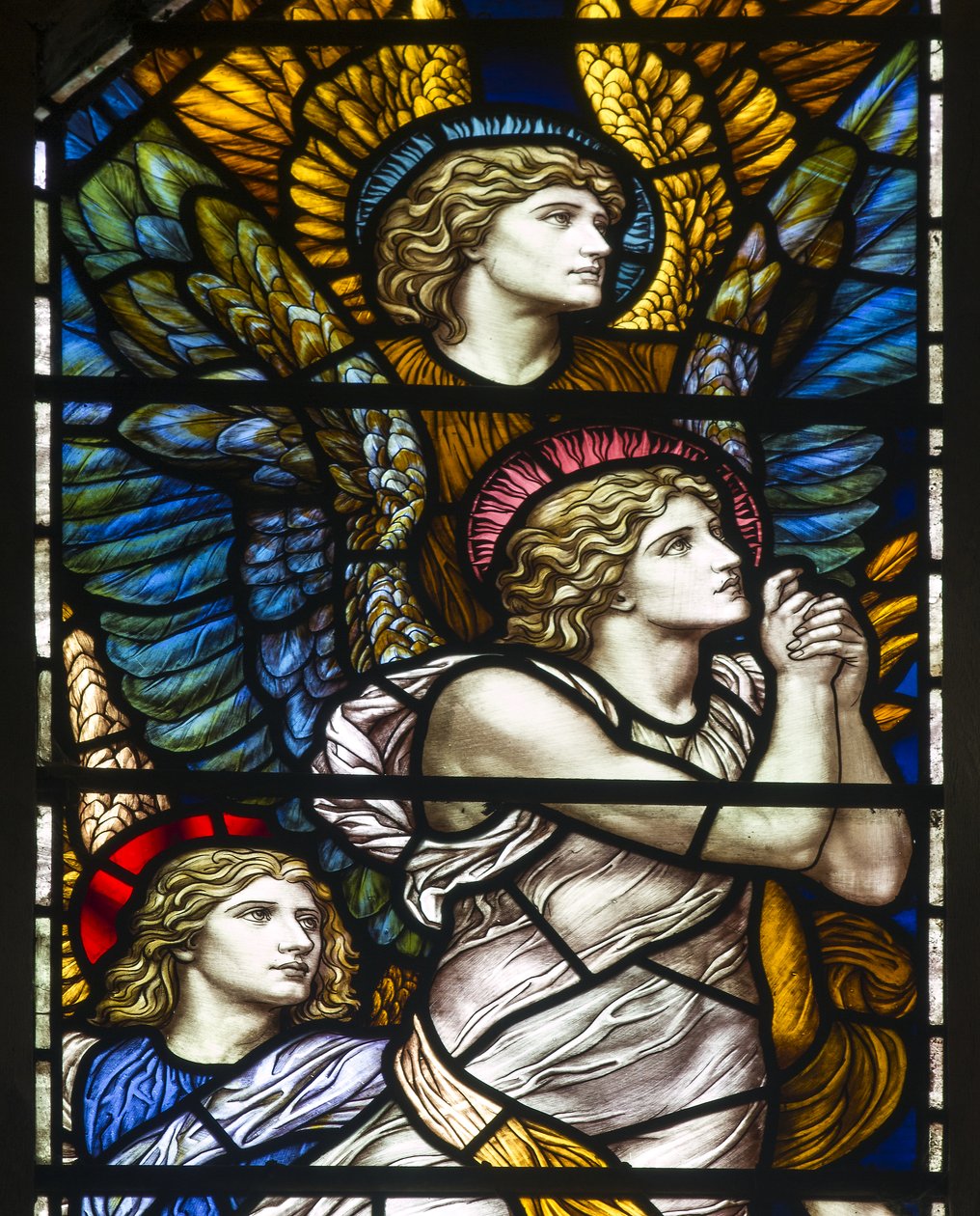Buckland, St Mary, James Powell & Sons, Henry Holiday, La Chapelle Barcote, Anges louangeurs, 1889 - Henry Holiday