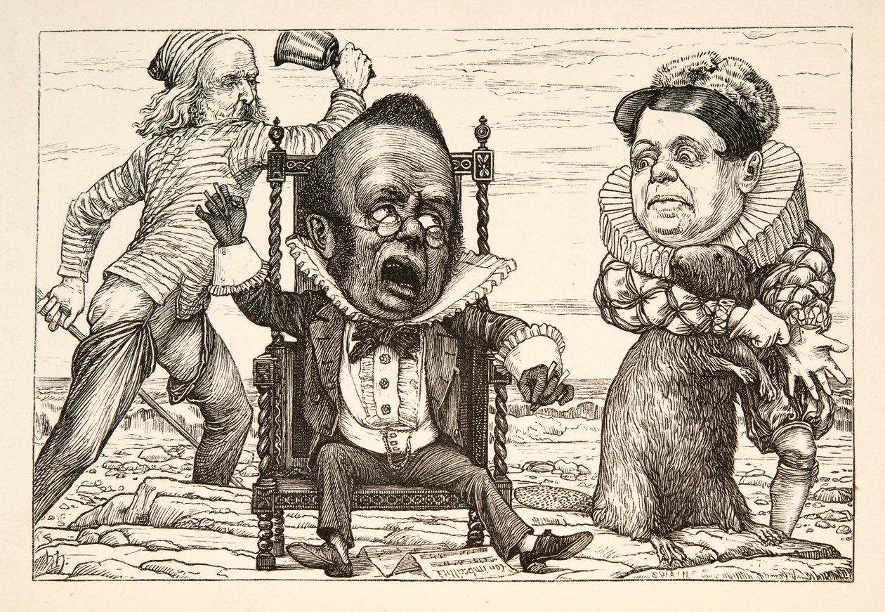 Sa frayeur était si grande que son gilet devint blanc, pub. 1876 - Henry Holiday