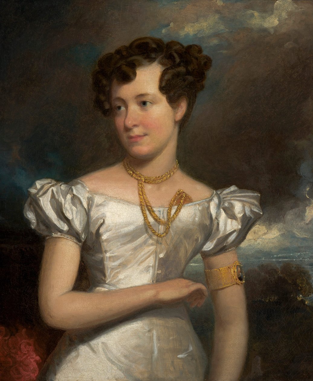 Portrait de Clara Fisher - Henry Inman