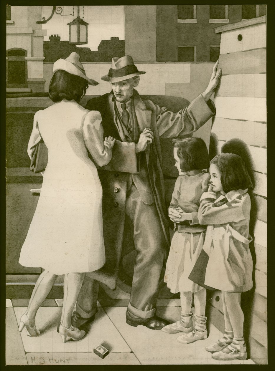 Une altercation, vers 1935 - Henry J. Hunt