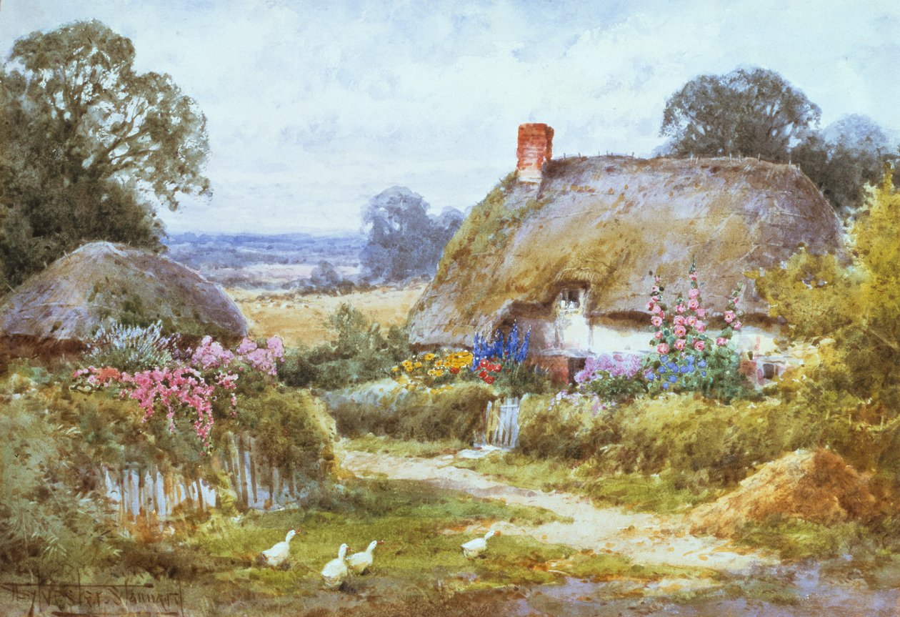 Un cottage en été - Henry John Sylvester Stannard