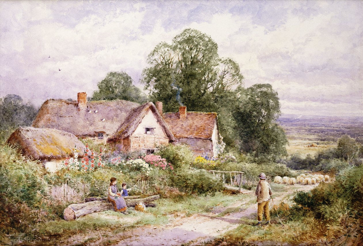 Un chemin de moutons près de Woburn, Bedfordshire - Henry John Sylvester Stannard