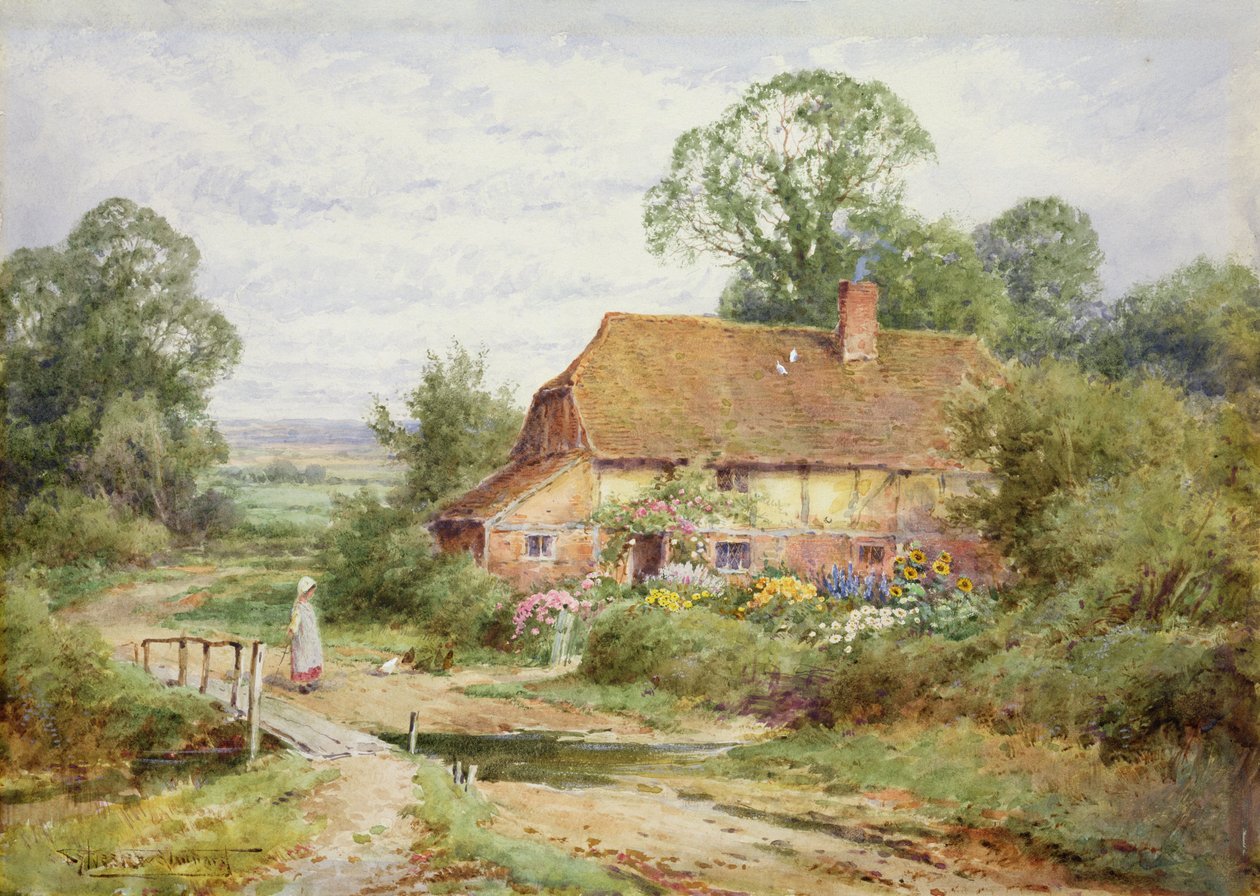Nourrir les poules - Henry John Sylvester Stannard