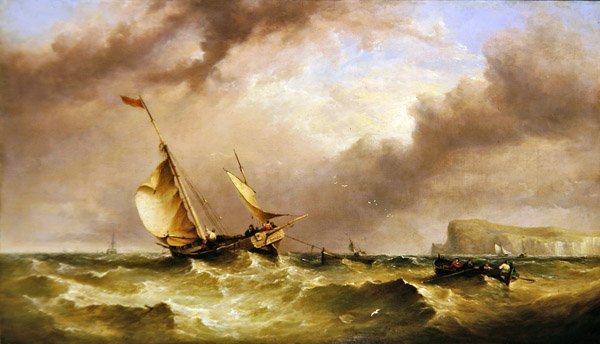 Navires au large du South Foreland - Henry King Taylor
