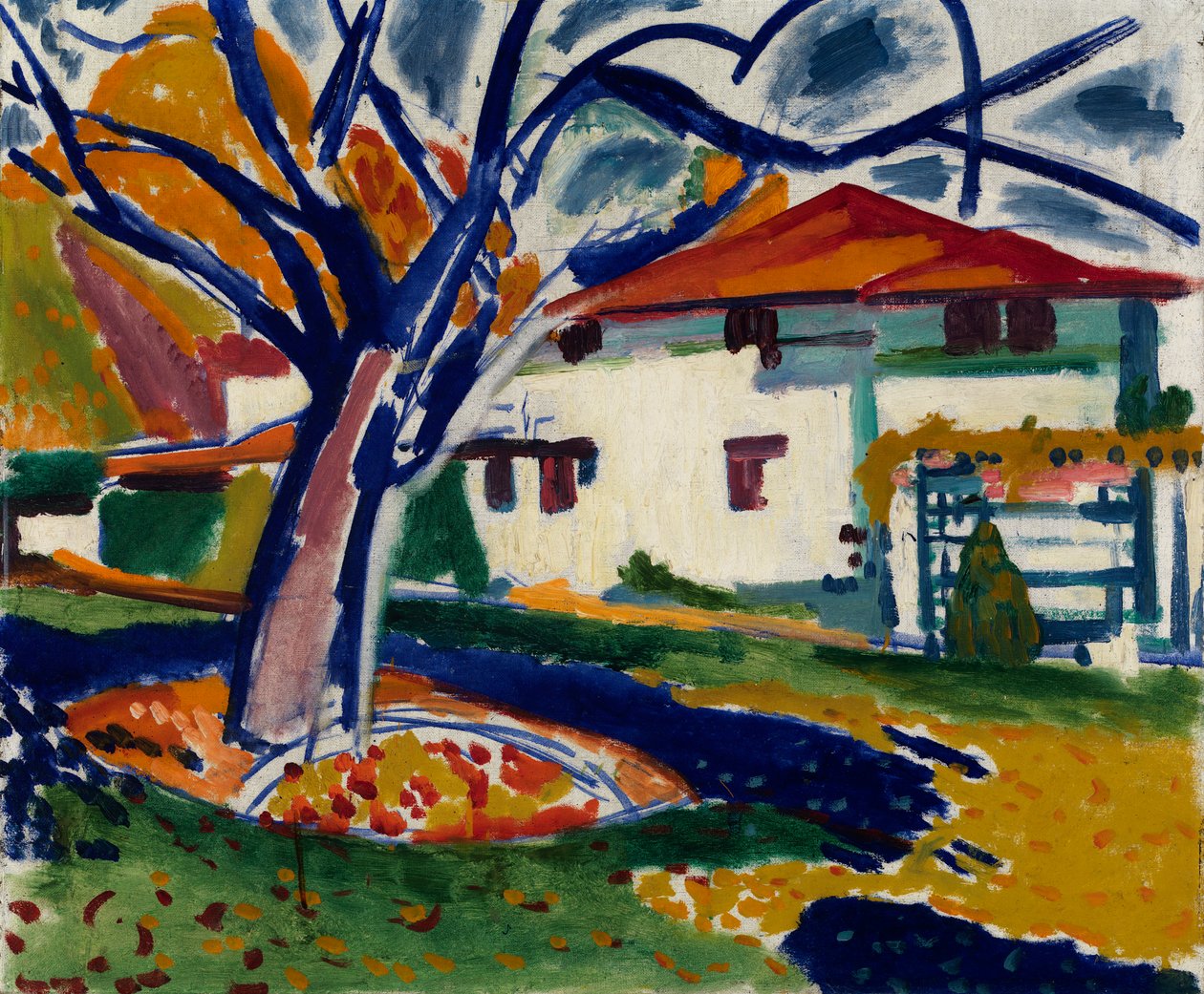 Arbres bleus, 1915-1916 - Henry Lyman Saÿen