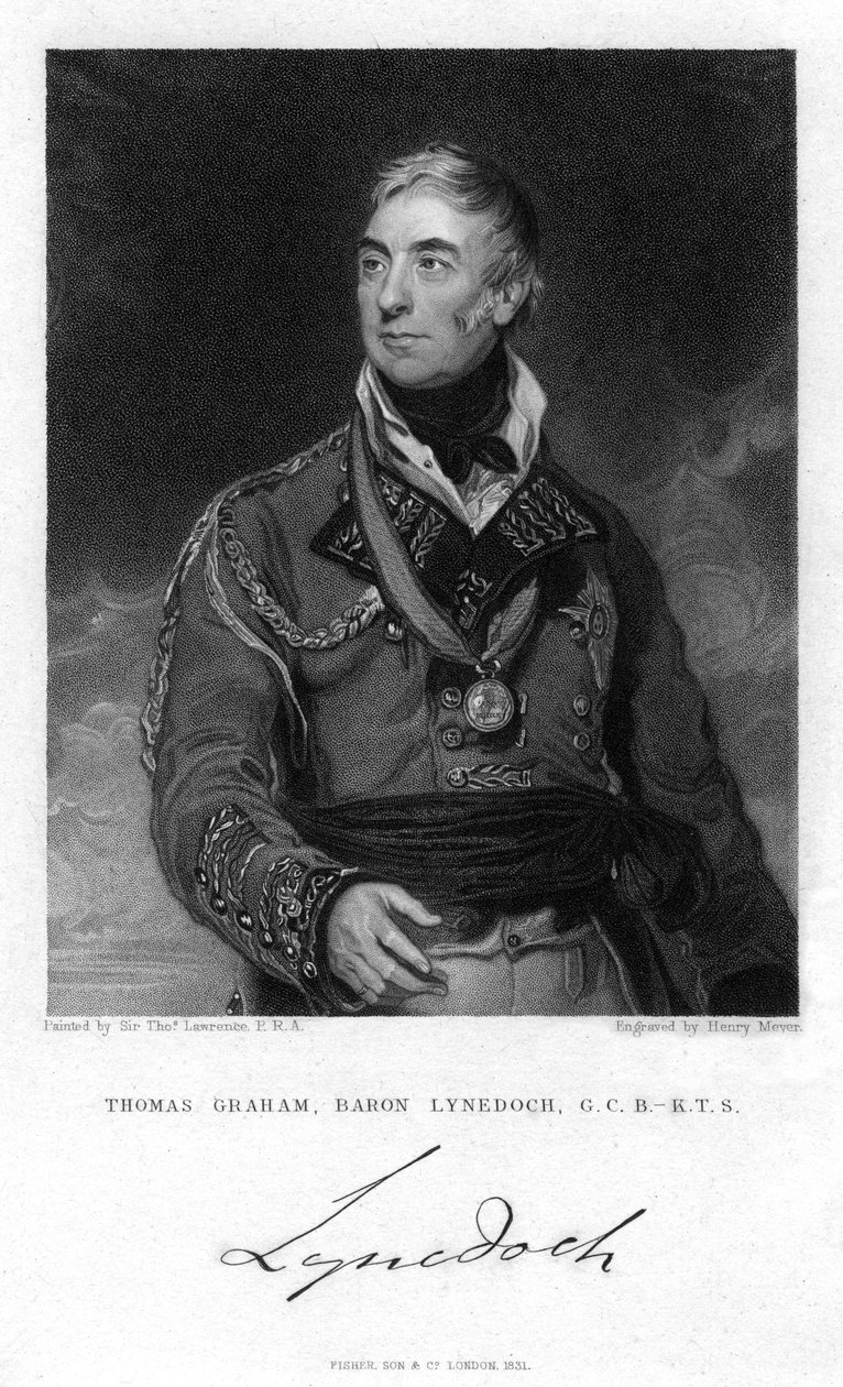 Thomas Graham, 1er baron Lynedoch, politicien et soldat écossais, 1831 - Henry Meyer