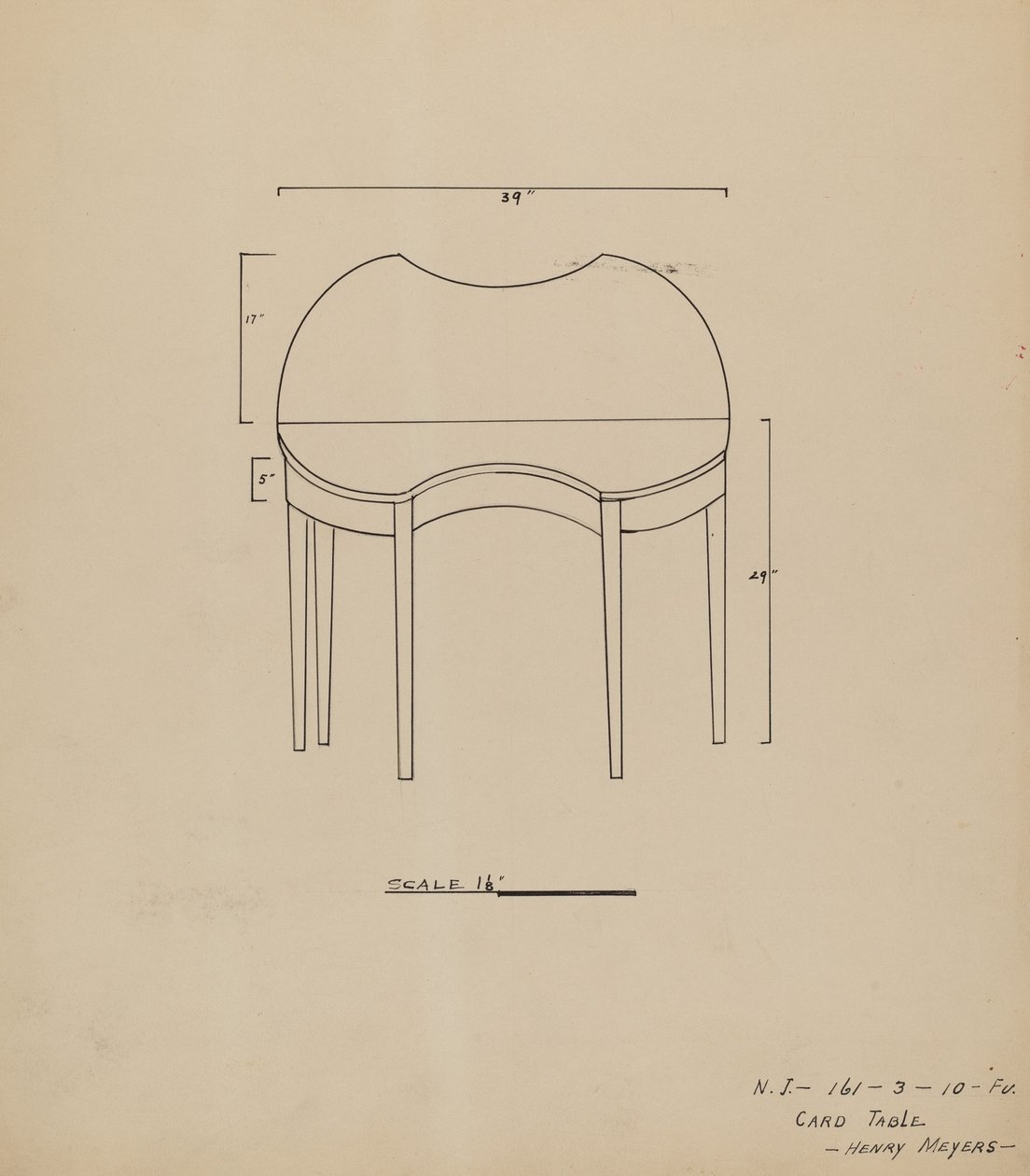Table de jeu - Henry Meyers