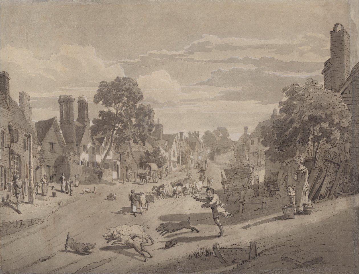 High Street à Bushey, Hertfordshire - Henry Monro