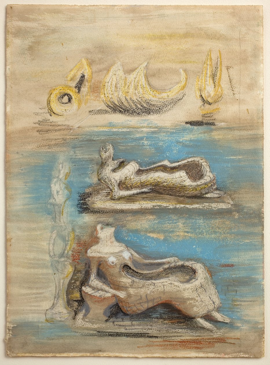 Une terre : ses lignes suivent la vie dans la pierre - Henry Moore