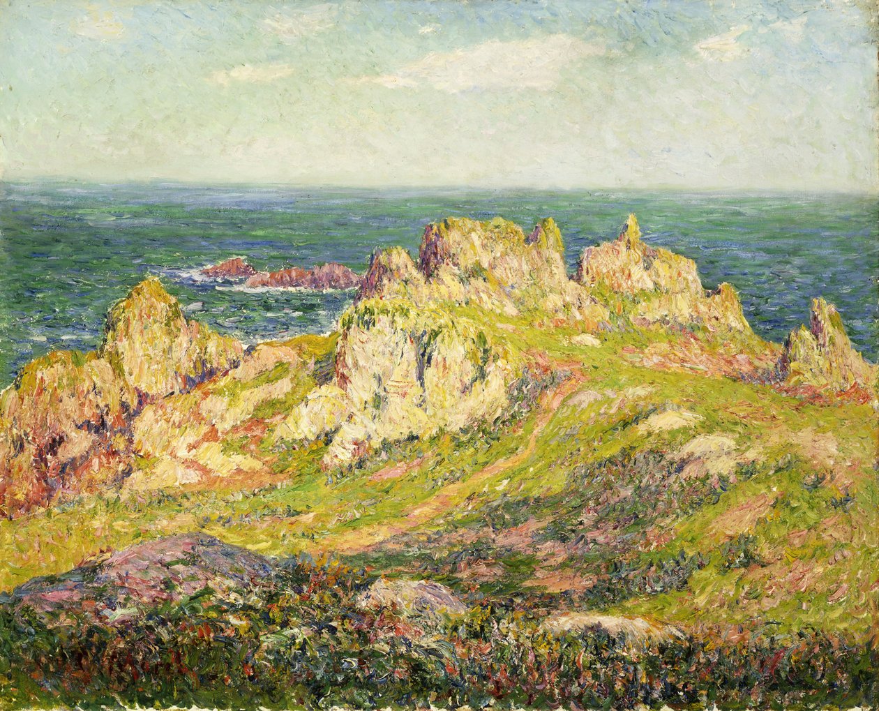 Rochers au Bord de la Mer - Henry Moret