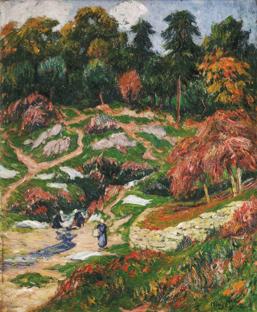 Le Lavoir à Doëlan, Finistère - Henry Moret