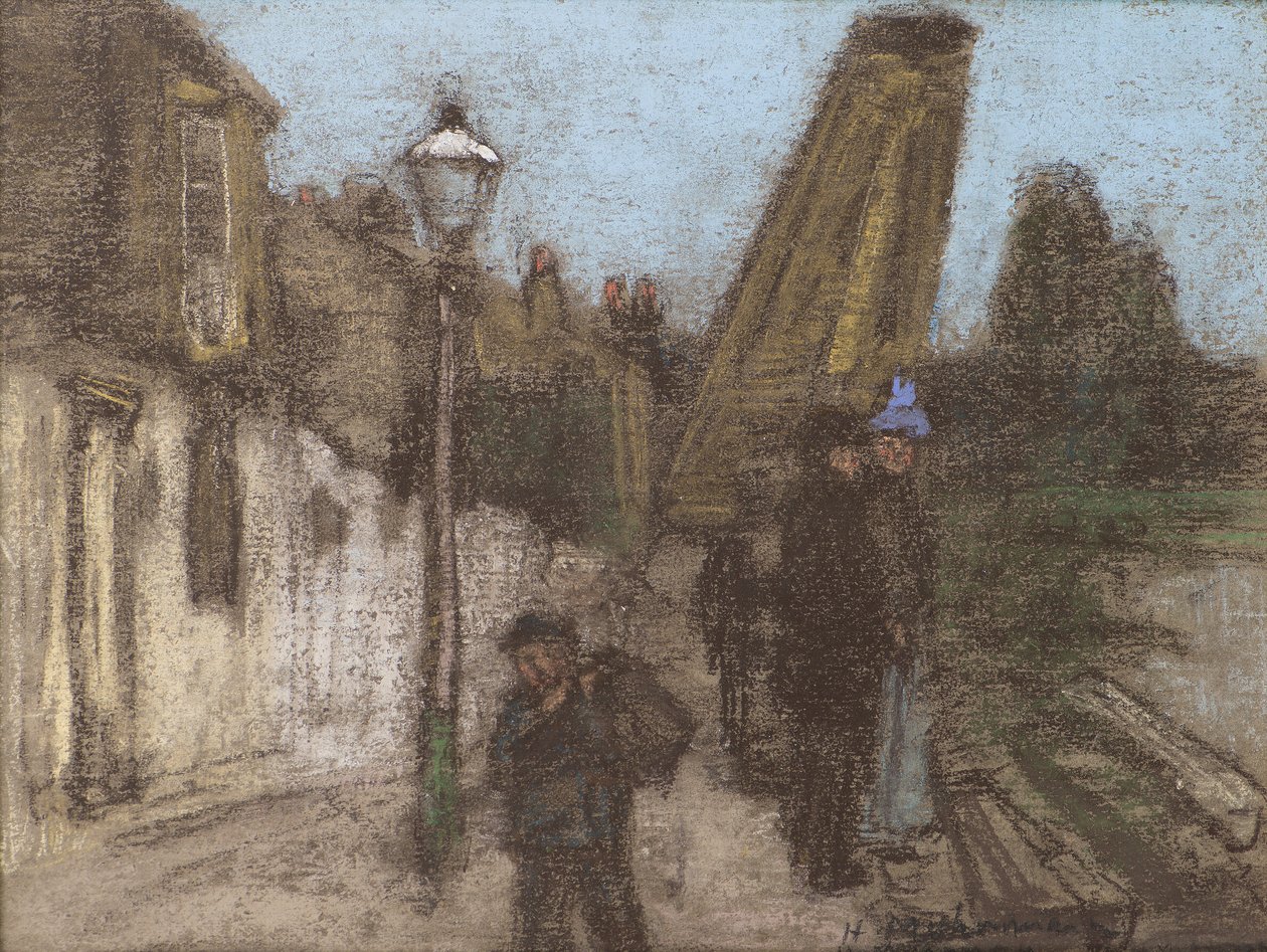 Maison sur une rive de la Tamise - Henry Muhrmann