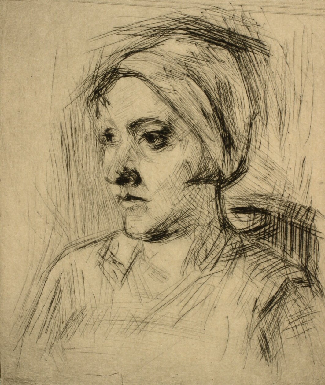 Portrait de femme - Henry Nielsen