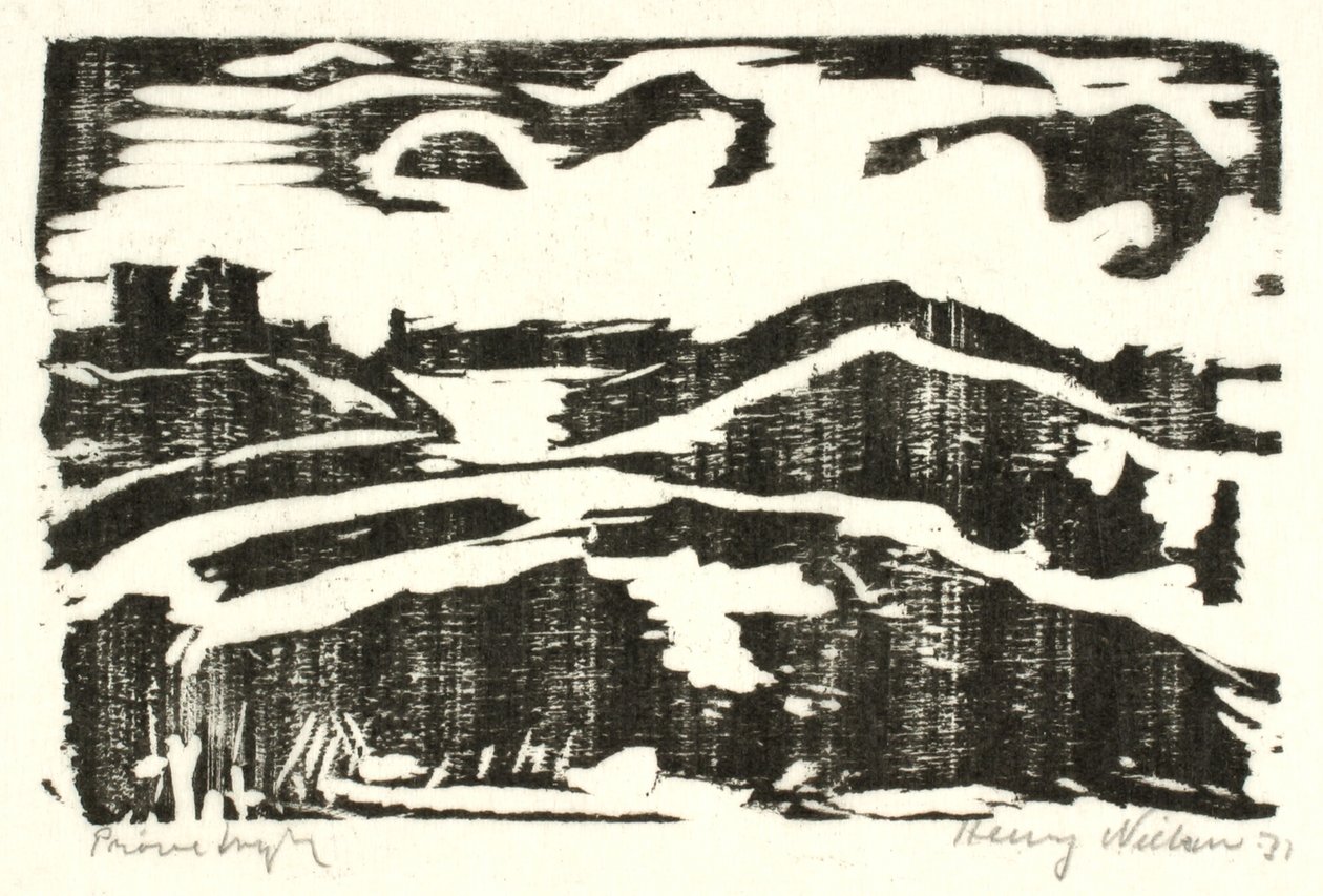 Paysage avec collines - Henry Nielsen