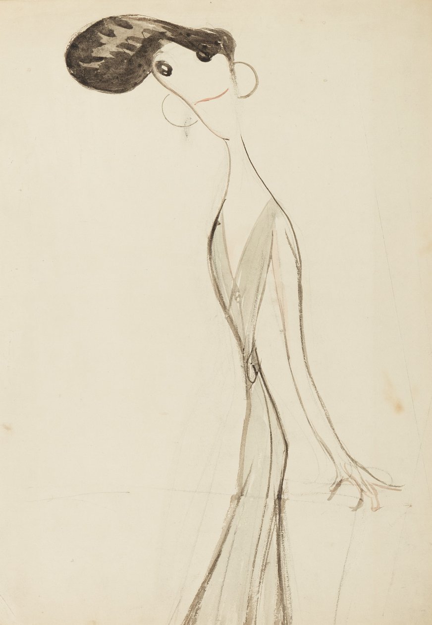 Irene Vanbrugh, étude pour la série Stars of the Music Hall Stage, vers 1908 - Henry Ospovat