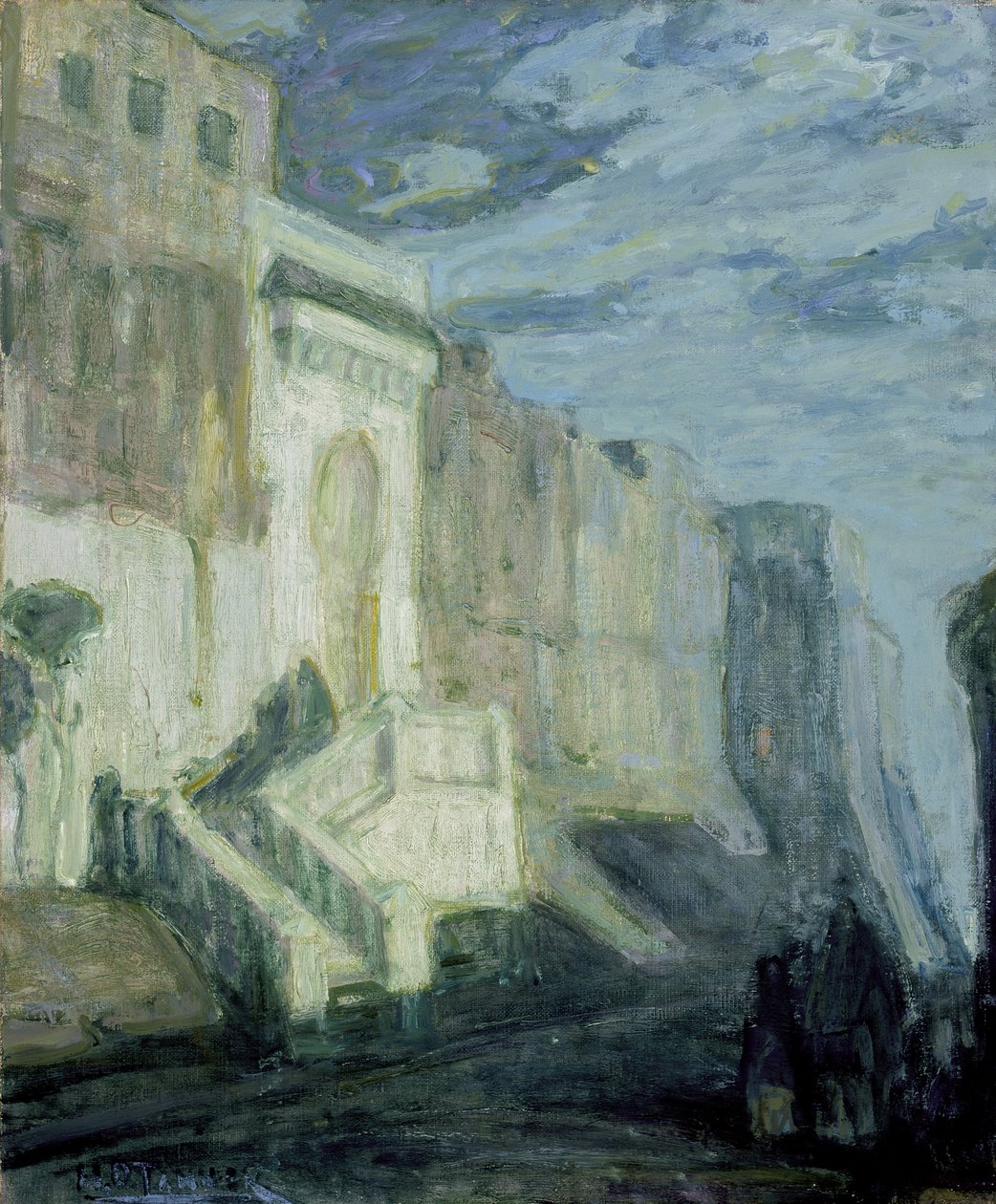 Moonlight : Les remparts de Tanger - Henry Ossawa Tanner