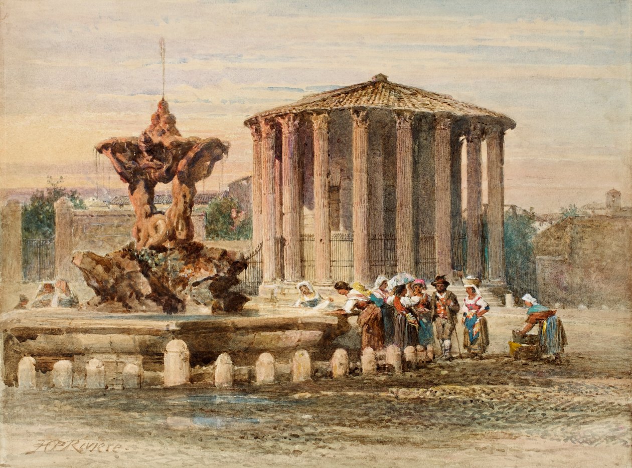 Fontaine à Rome - Henry Parsons Riviere