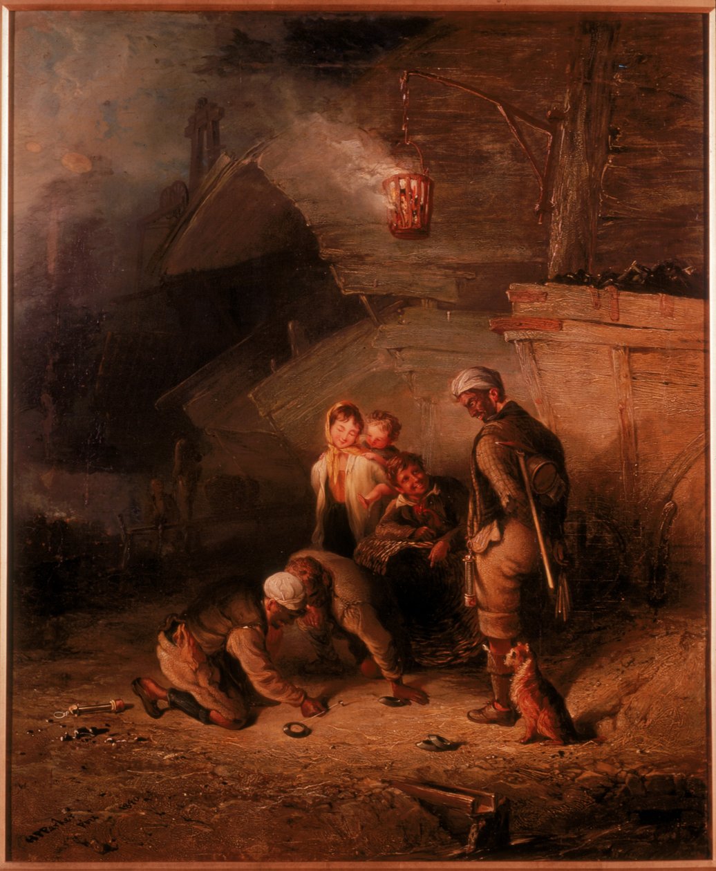 Mineurs jouant aux quilles - Henry Perlee Parker