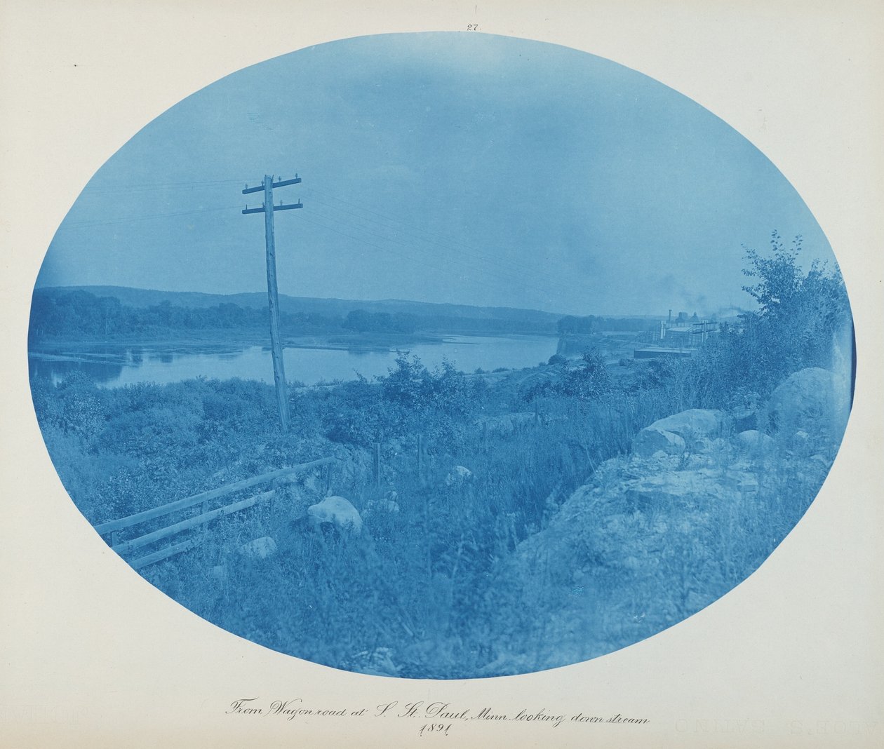 De la route du wagon à S. St. Paul, Minn. Regardant en aval - Henry Peter Bosse