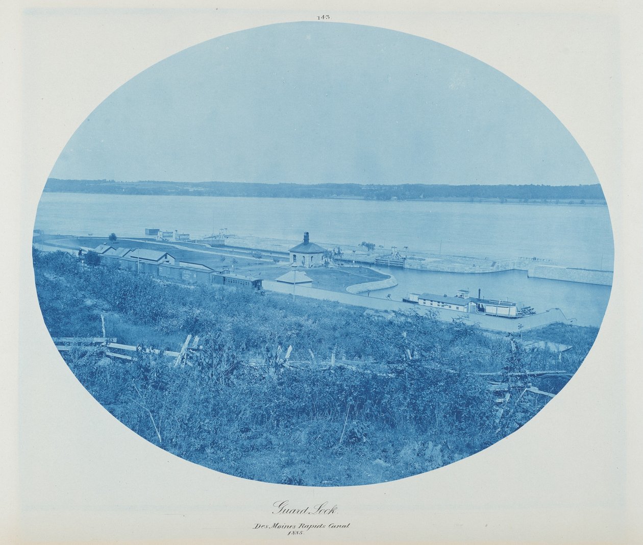 Guard Rock, Des Moines Rapids Canal L.W., 1885 (photo) - Henry Peter Bosse