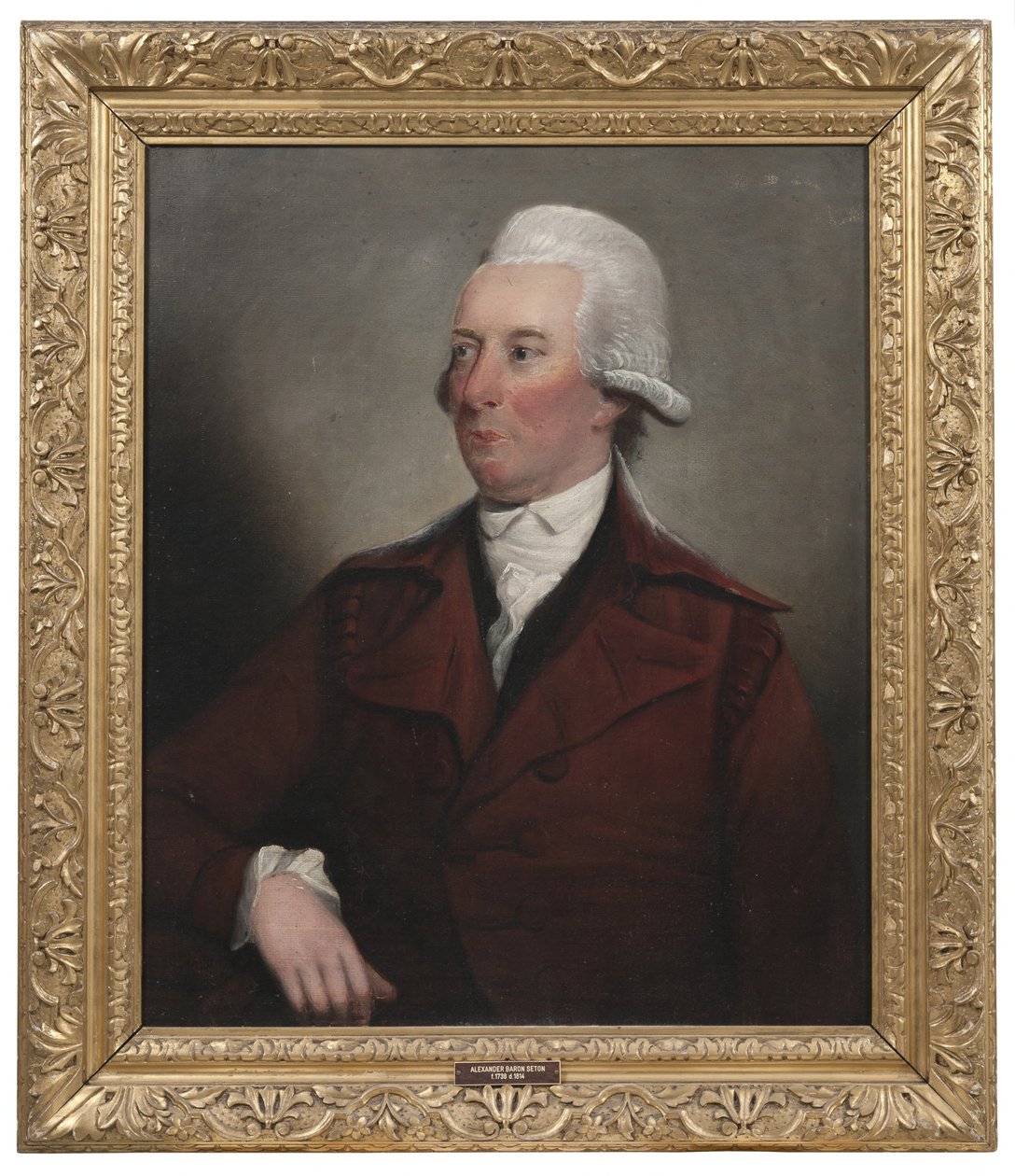Alexander Baron Seton (1738-1814), docteur en droit, propriétaire terrien, né en Écosse, ayant exercé ses activités en Suède et en Écosse, marié en premières noces à Elizabeth Angus, puis 2. Anne Innes of Cathlow, neveu de George Seton et adopté par celui- - Henry Raeburn