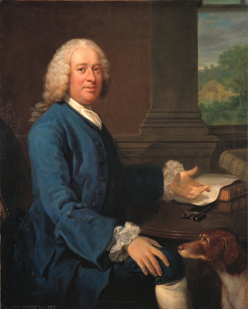 Sir Charles Kemeys-Tynte (1710-1785) (Huile sur toile) - Henry S. Parkerman