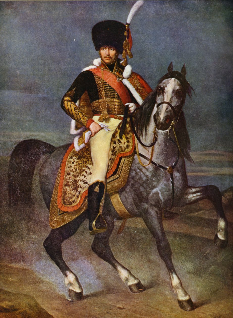 Portrait of Eugene de Beauharnais (colour litho) - Henry Scheffer