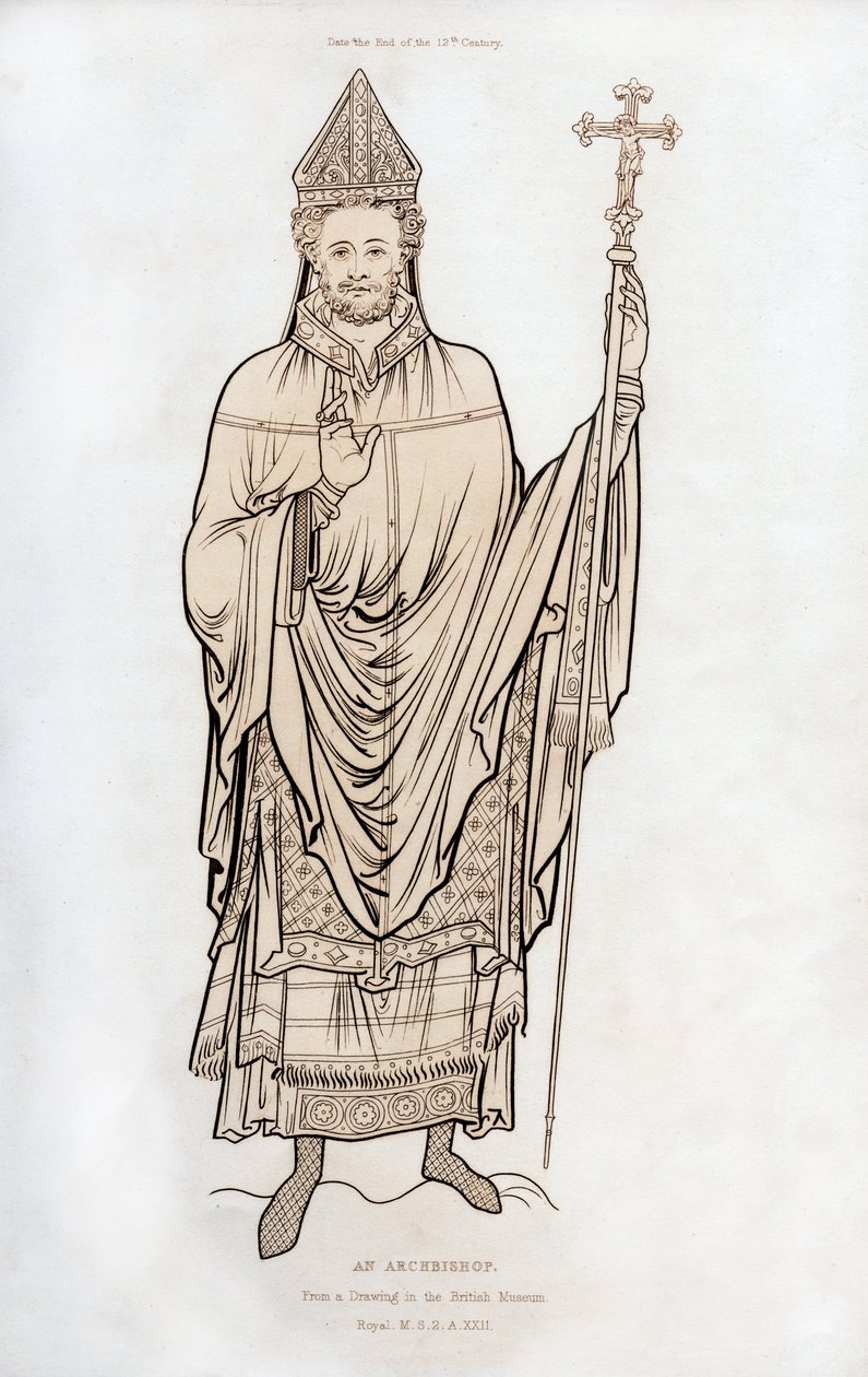 Un archevêque, fin 12ème siècle, 1843 - Henry Shaw