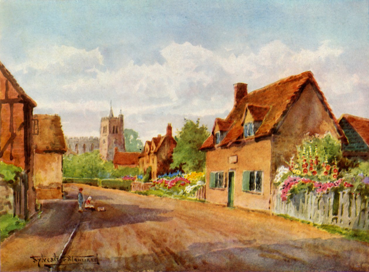 Le cottage de Bunyan, Elstow, Bedford, 1943 - Henry Stannard