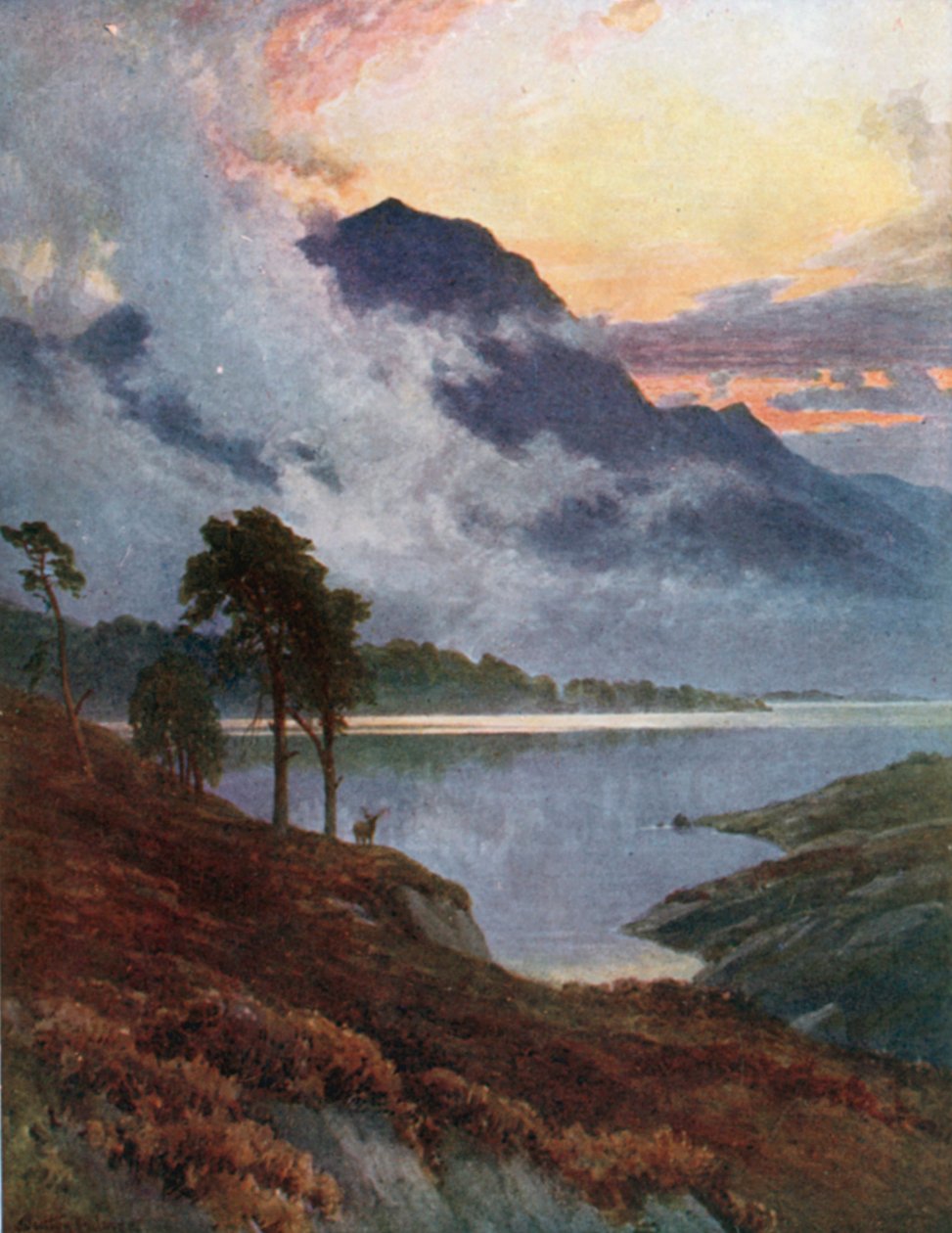 A Highland View (lithographie couleur) - Henry Sutton Palmer