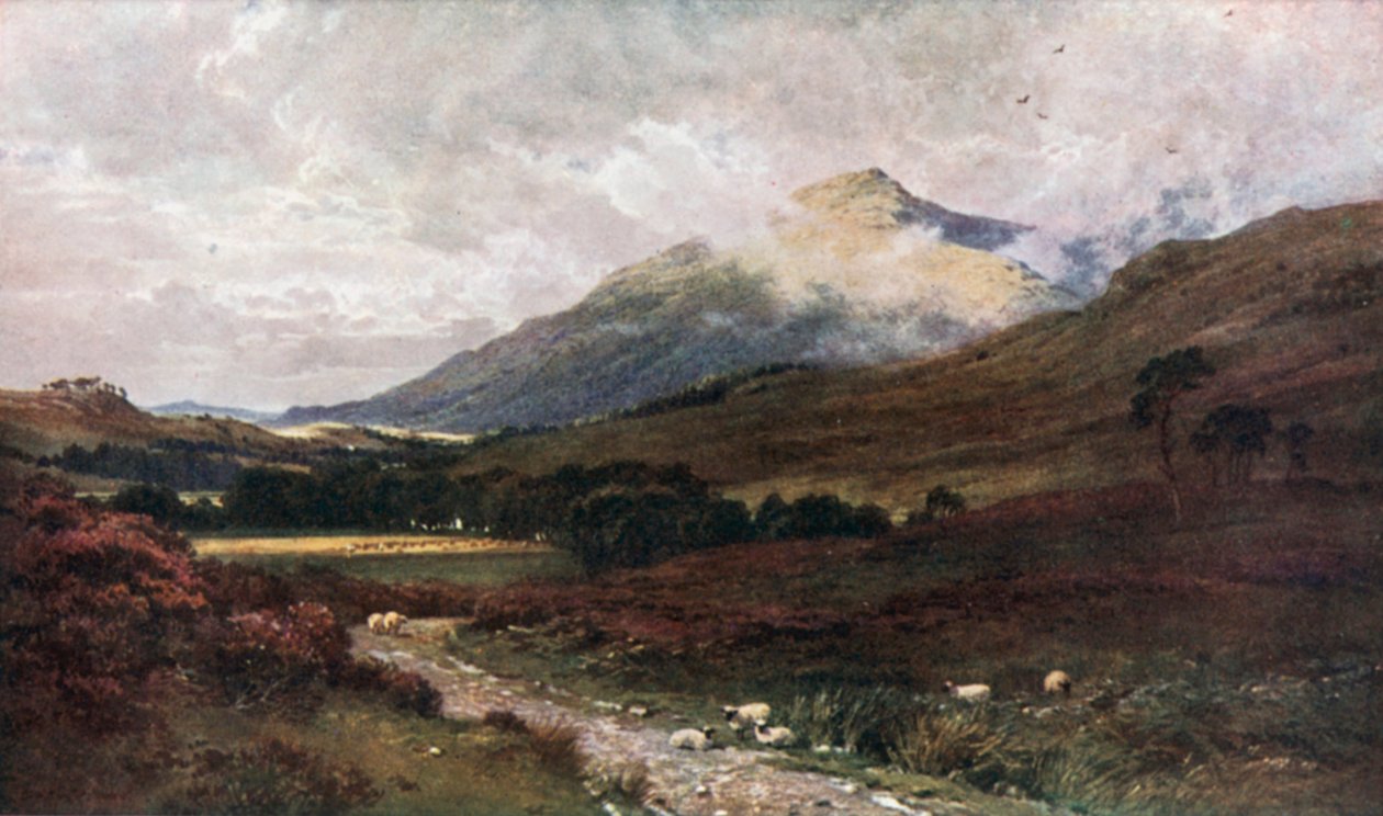 Ben Cruachan depuis Inverlochy, Argyllshire (lithographie couleur) - Henry Sutton Palmer
