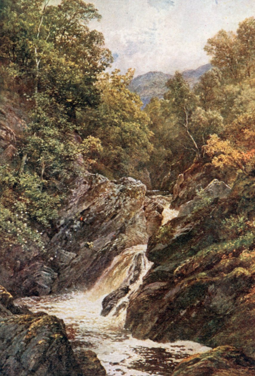 A Glenfinlas, Perthshire (lithographie couleur) - Henry Sutton Palmer