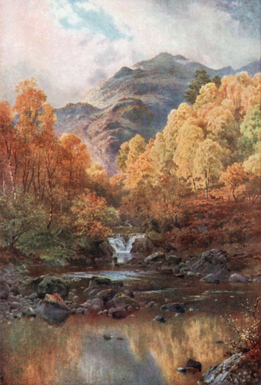 Au cœur des Trossachs, dans le Perthshire (lithographie couleur) - Henry Sutton Palmer