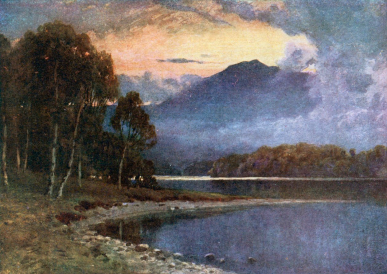 The Silever Strand, Lock Katrine, Perthshire (lithographie couleur) - Henry Sutton Palmer
