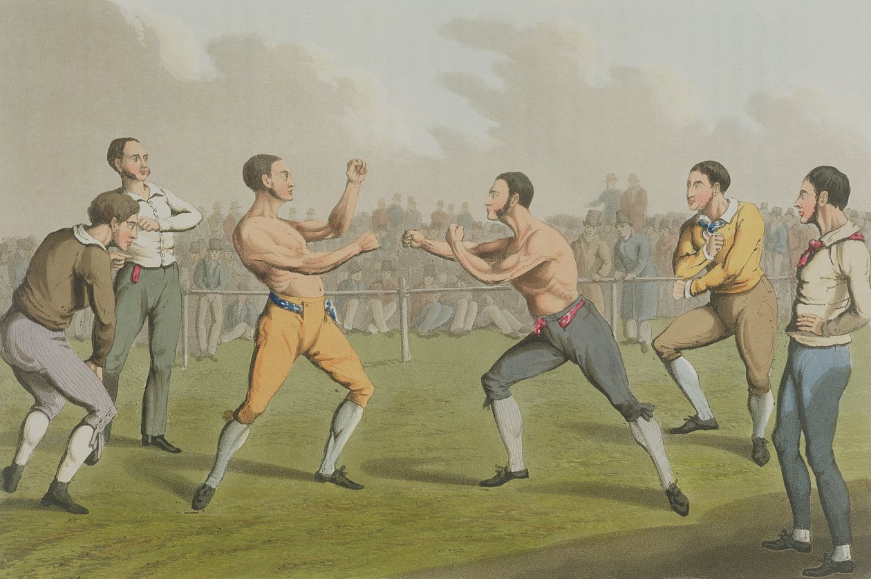 Un combat de prix, aquatinte par I. Clark, pub. par Thomas McLean, 1820 - Henry Thomas Alken