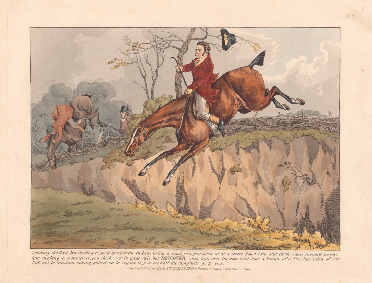 [Découvertes de chasse] ... Découvrir lorsque la moitié du champ suivant est franchie ... - Henry Thomas Alken