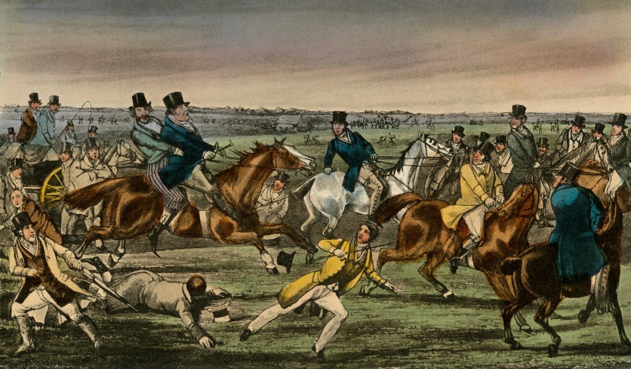 M. Jorrocks fait son entrée dans le ring de paris de Newmarket, 1838 - Henry Thomas Alken