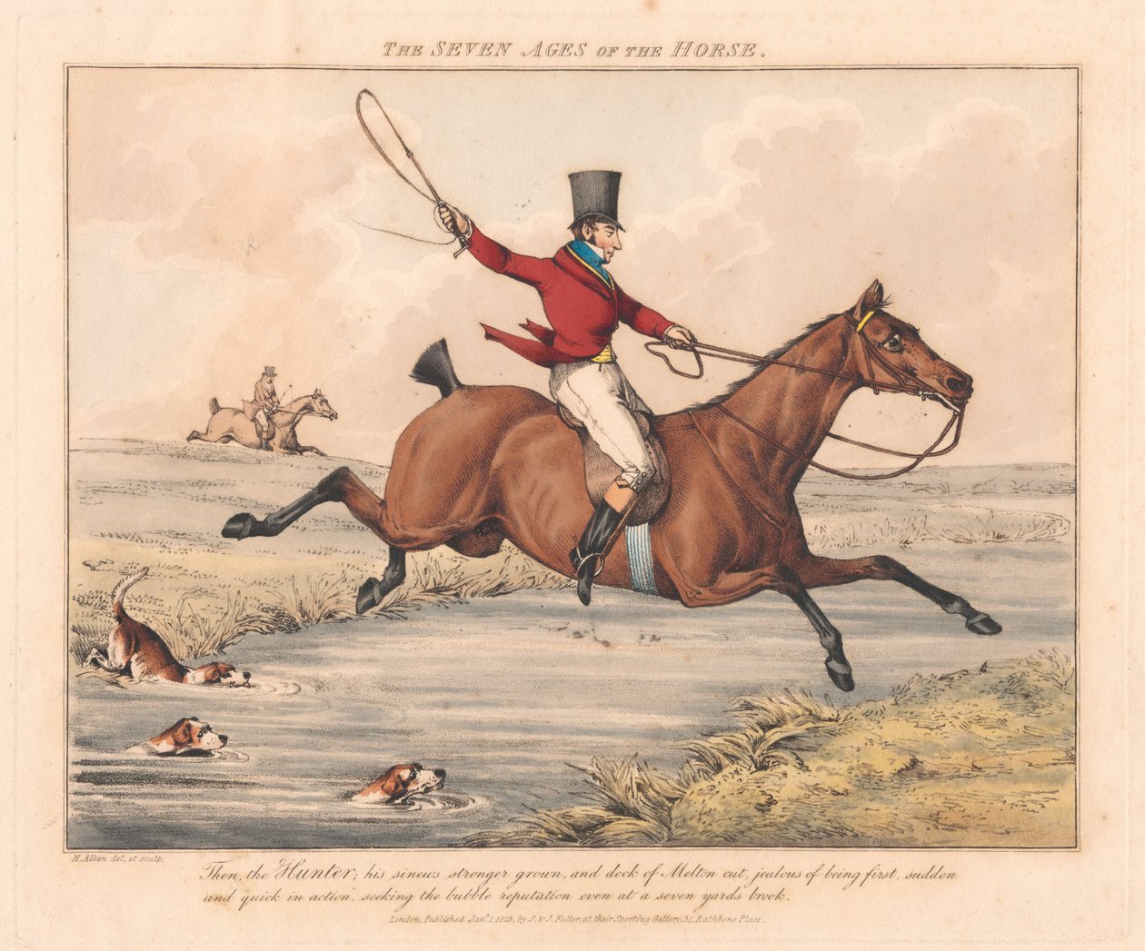 Série de sept : Les sept âges du cheval - Henry Thomas Alken