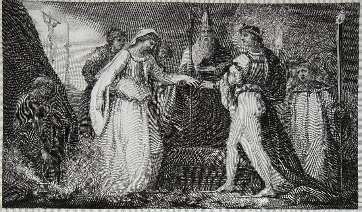 Mariage de Henri Ier, gravé par Delatre, illustration de 