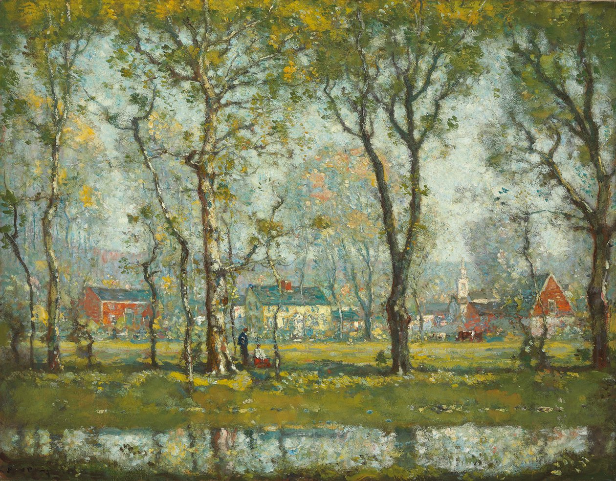 Village de la Nouvelle-Angleterre - Henry Ward Ranger