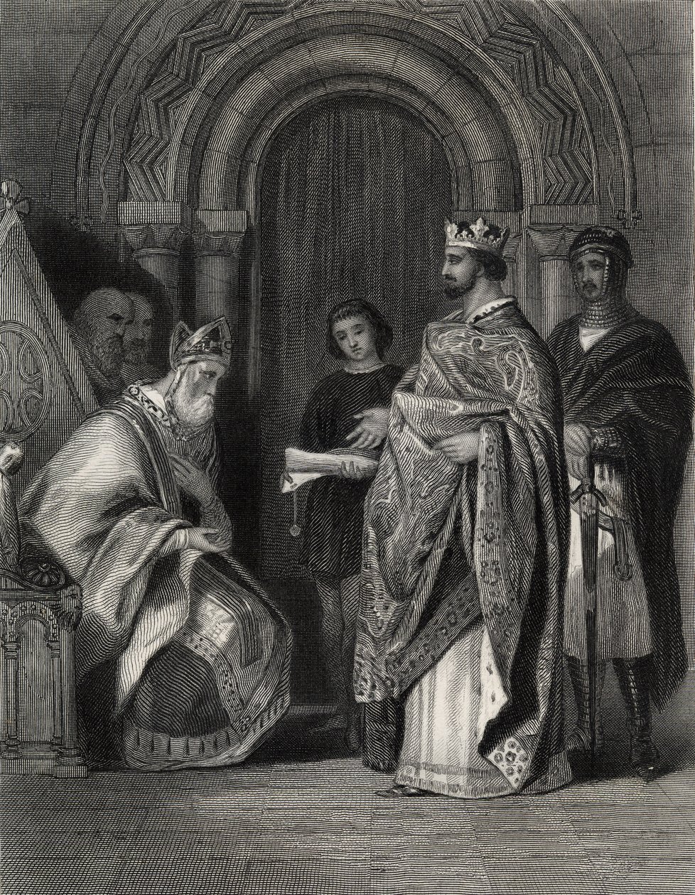 Henri II présentant la bulle du Pape à l