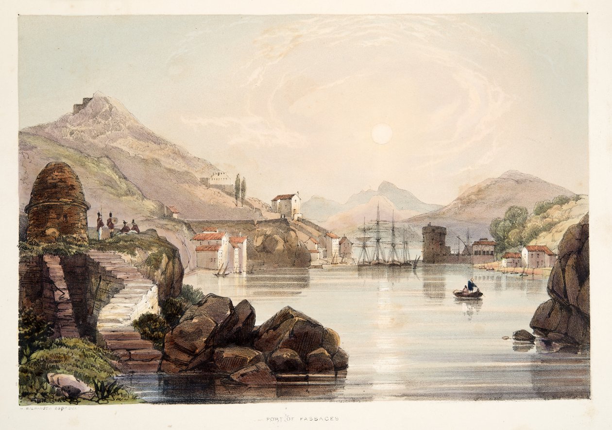 Port de Passages, des Croquis de paysages dans les provinces basques d